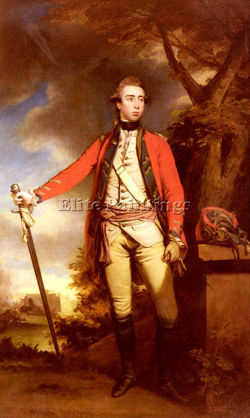 JOSHUA REYNOLDS PORTRAIT OF GEORGE TOWNSHEND LORD FERRERS ARTIST PAINTING CANVAS