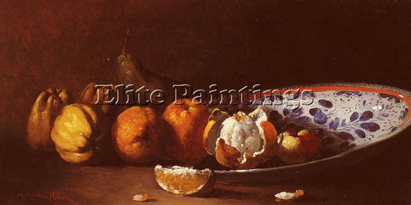 GERMAIN THEODURE CLEMENT RIBOT CLEMENT NATURE MORTE AUX FRUITS PAINTING HANDMADE