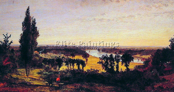 JASPER FRANCIS CROPSEY RICHMOND HILL AND THE THAMES LONDON ARTIST PAINTING REPRO