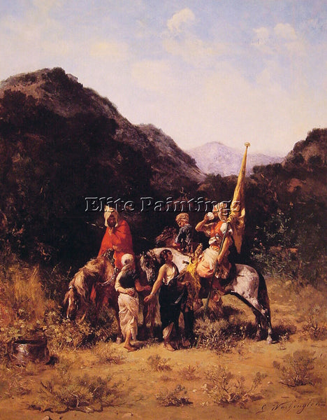 GEORGES WASHINGTON RIDERS IN THE MOUNTAIN ARTIST PAINTING REPRODUCTION HANDMADE