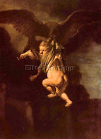 REMBRANDT ROBBERY OF GANYMEDE ARTIST PAINTING REPRODUCTION HANDMADE CANVAS REPRO