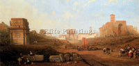 DAVID ROBERTS THE APPROACH TO THE FORUM ARTIST PAINTING REPRODUCTION HANDMADE