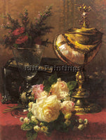 JEAN-BAPTISTE ROBIE A BOUQUET OF ROSES AND OTHER FLOWERS ARTIST PAINTING CANVAS