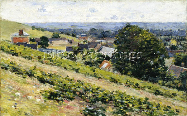 THEODORE ROBINSON FROM THE HILL GIVERNY ARTIST PAINTING REPRODUCTION HANDMADE