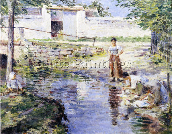 THEODORE ROBINSON GOSSIPS ARTIST PAINTING REPRODUCTION HANDMADE OIL CANVAS REPRO