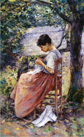 THEODORE ROBINSON THE LAYETTE ARTIST PAINTING REPRODUCTION HANDMADE CANVAS REPRO