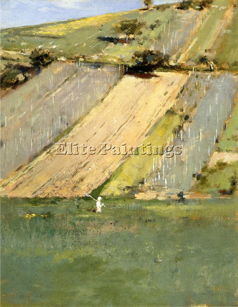 THEODORE ROBINSON VALLEY OF THE SEINE GIVERNY ARTIST PAINTING REPRODUCTION OIL