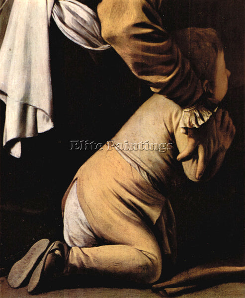 CARAVAGGIO ROSARY MADONNA DETAIL ARTIST PAINTING REPRODUCTION HANDMADE OIL REPRO