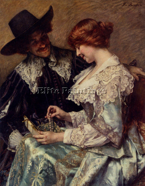 FERDINAND ROYBET VICTOR THE ARTIST PAINTING REPRODUCTION HANDMADE OIL CANVAS ART