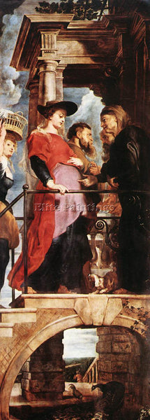 PETER PAUL RUBENS DESCENT FROM THE CROSS DETAIL LEFT WING ARTIST PAINTING CANVAS