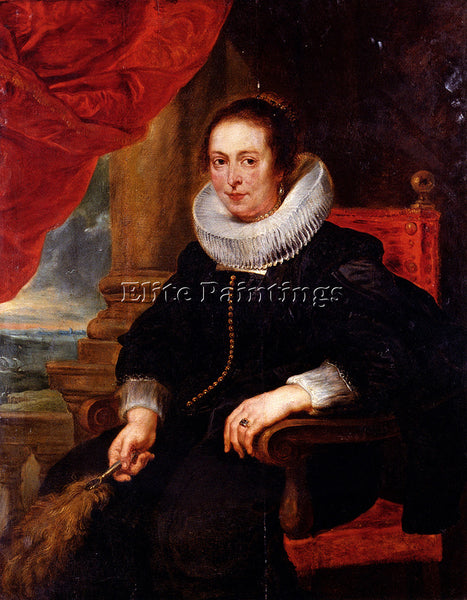 PETER PAUL RUBENS PORTRAIT OF A WOMAN PROBABLY HIS WIFE ARTIST PAINTING HANDMADE