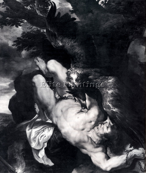 PETER PAUL RUBENS PROMETHEUS BOUND 1 ARTIST PAINTING REPRODUCTION HANDMADE OIL
