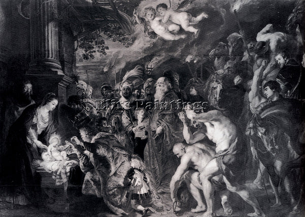 PETER RUBENS THE ADORATION OF THE MAGI ARTIST PAINTING REPRODUCTION HANDMADE OIL
