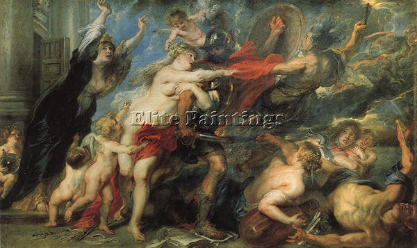 PETER PAUL RUBENS CONSEQUENCES OF WAR ARTIST PAINTING REPRODUCTION HANDMADE OIL