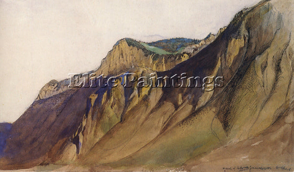JOHN RUSKIN HEAD OF LAKE GENEVA ARTIST PAINTING REPRODUCTION HANDMADE OIL CANVAS