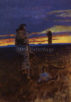 AMERICAN RUSSELL CHARLES M AMERICAN 1864 19 1 ARTIST PAINTING REPRODUCTION OIL