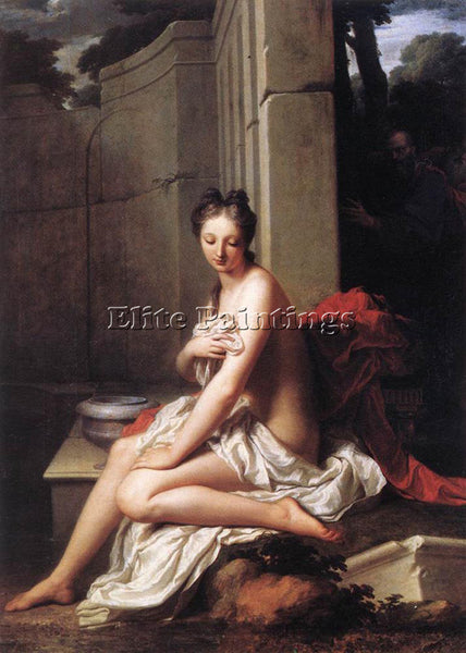 FRENCH SANTERRE JEAN BAPTISTE SUSANNA AT THE BATH ARTIST PAINTING REPRODUCTION