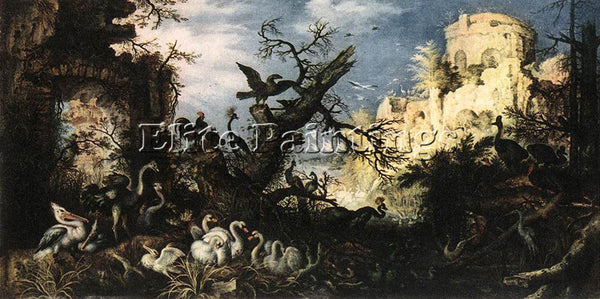 ROELANDT JACOBSZ SAVERY LANDSCAPE WITH BIRDS 1622 ARTIST PAINTING REPRODUCTION