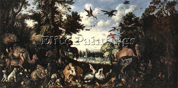 ROELANDT JACOBSZ SAVERY THE PARADISE ARTIST PAINTING REPRODUCTION HANDMADE OIL