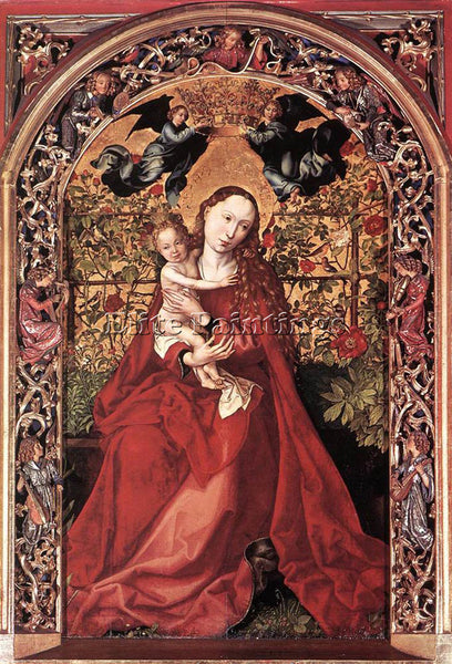 MARTIN SCHONGAUER MADONNA OF THE ROSE BUSH 1473 ARTIST PAINTING REPRODUCTION OIL