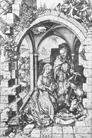 MARTIN SCHONGAUER THE NATIVITY ARTIST PAINTING REPRODUCTION HANDMADE OIL CANVAS