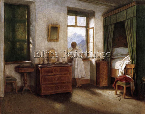 MORITZ VON SCHWIND EARLY MORNING ARTIST PAINTING REPRODUCTION HANDMADE OIL REPRO