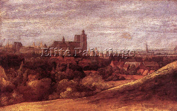 HERCULES SEGHERS VIEW OF BRUSSELS FROM THE NORTH EAST ARTIST PAINTING HANDMADE