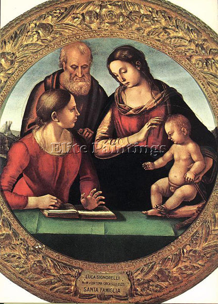LUCA SIGNORELLI MADONNA AND CHILD WITH ST JOSEPH AND ANOTHER SAINT REPRODUCTION