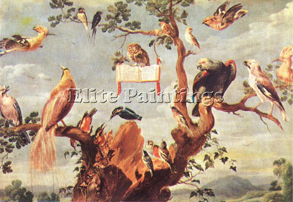FRANS SNYDERS CONCERT OF BIRDS 2 ARTIST PAINTING REPRODUCTION HANDMADE OIL REPRO