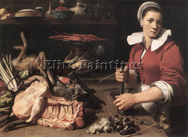 FRANS SNYDERS COOK WITH FOOD 1 ARTIST PAINTING REPRODUCTION HANDMADE OIL CANVAS