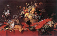 FRANS SNYDERS STILL LIFE WITH A BASKET OF FRUIT 1 ARTIST PAINTING REPRODUCTION