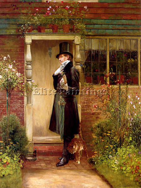 WALTER-DENDY SADLER THE SUITOR ARTIST PAINTING REPRODUCTION HANDMADE OIL CANVAS