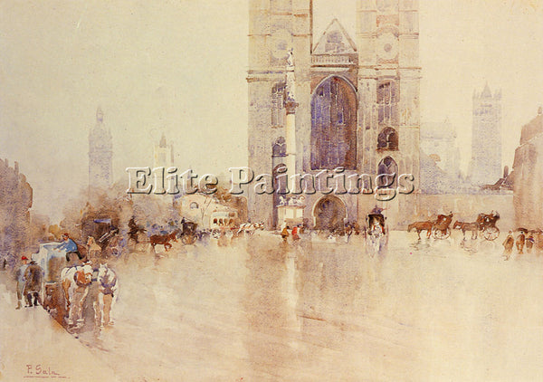 PAOLO SALA WESTMINISTER ABBEY ARTIST PAINTING REPRODUCTION HANDMADE CANVAS REPRO