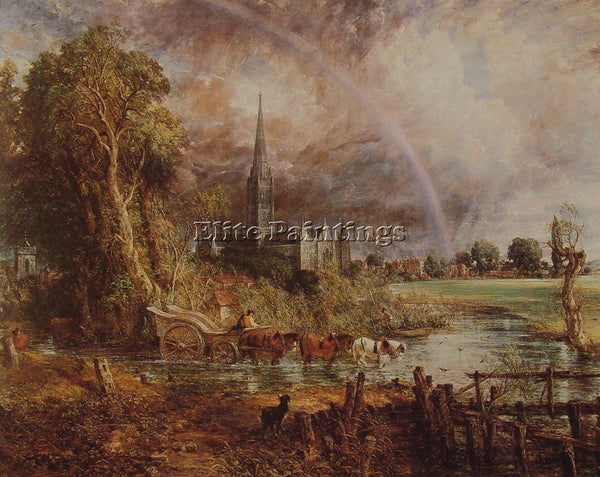 JOHN CONSTABLE SALISBURY CATHEDRAL FROM THE MEADOWS ARTIST PAINTING REPRODUCTION