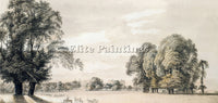 PAUL SANDBY SOUTH EAST VIEW OF WINDSOR CASTLE FROM THE PARK ARTIST PAINTING OIL