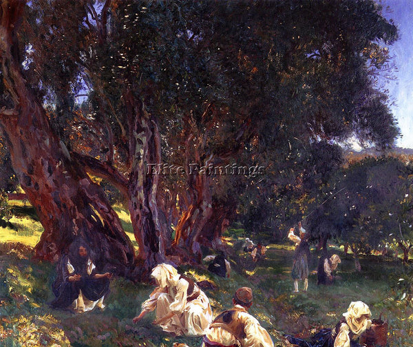 JOHN SINGER SARGENT ALBANIAN OLIVE PICKERS ARTIST PAINTING REPRODUCTION HANDMADE