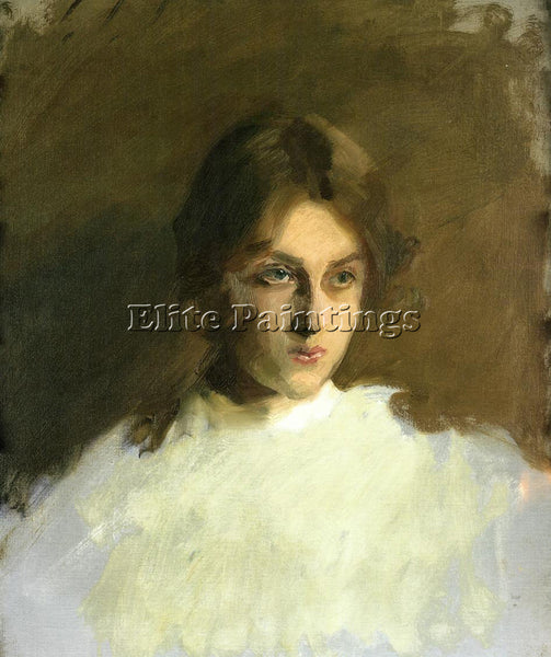 JOHN SINGER SARGENT PORTRAIT OF EDITH FRENCH ARTIST PAINTING HANDMADE OIL CANVAS