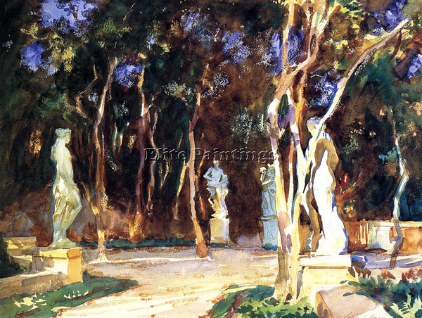 JOHN SINGER SARGENT SHADY PATHS ARTIST PAINTING REPRODUCTION HANDMADE OIL CANVAS