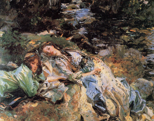 JOHN SINGER SARGENT THE BROOK ARTIST PAINTING REPRODUCTION HANDMADE CANVAS REPRO