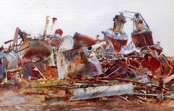 JOHN SINGER SARGENT THE WRECKED SUGAR REFINERY ARTIST PAINTING REPRODUCTION OIL