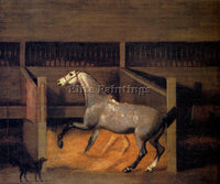FRANCIS SARTORIUS A DAPPLED GREY IN A STALL ARTIST PAINTING HANDMADE OIL CANVAS