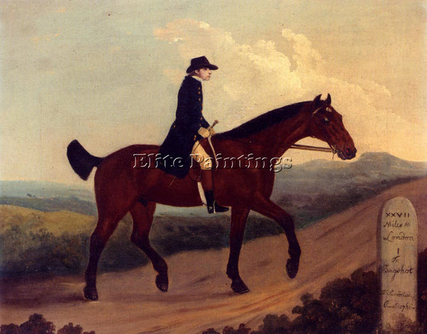 FRANCIS SARTORIUS A HORSEMAN ON THE ROAD TO BAGSHOT ARTIST PAINTING REPRODUCTION