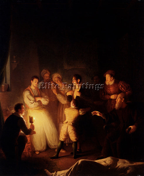 PETRUS VAN SCHENDEL THE ACCUSATION ARTIST PAINTING REPRODUCTION HANDMADE OIL ART