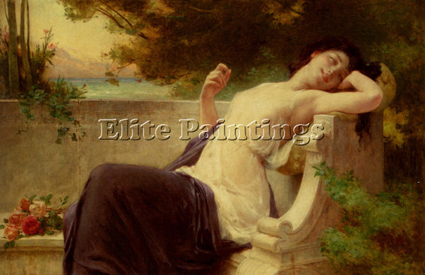GUILLAUME SEIGNAC AN AFTERNOON REST 1 ARTIST PAINTING REPRODUCTION HANDMADE OIL