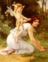 GUILLAUME SEIGNAC CUPIDS FOLLY ARTIST PAINTING REPRODUCTION HANDMADE OIL CANVAS