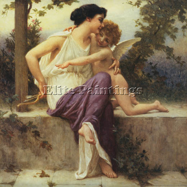 GUILLAUME SEIGNAC CUPID DISARMED ARTIST PAINTING REPRODUCTION HANDMADE OIL REPRO
