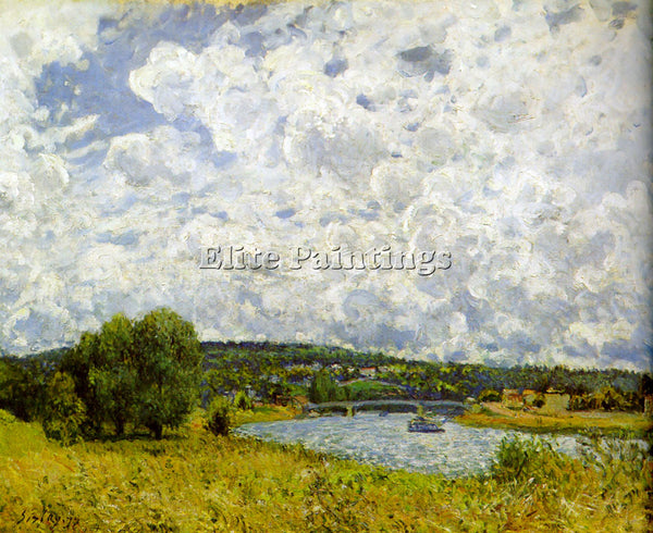 ALFRED SISLEY SEINE ARTIST PAINTING REPRODUCTION HANDMADE CANVAS REPRO WALL DECO