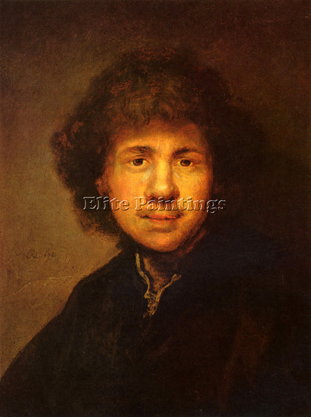 REMBRANDT SELF PORTRAIT ARTIST PAINTING REPRODUCTION HANDMADE CANVAS REPRO WALL