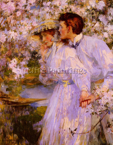 JAMES JEBUSA SHANNON IN THE SPRINGTIME ARTIST PAINTING REPRODUCTION HANDMADE OIL