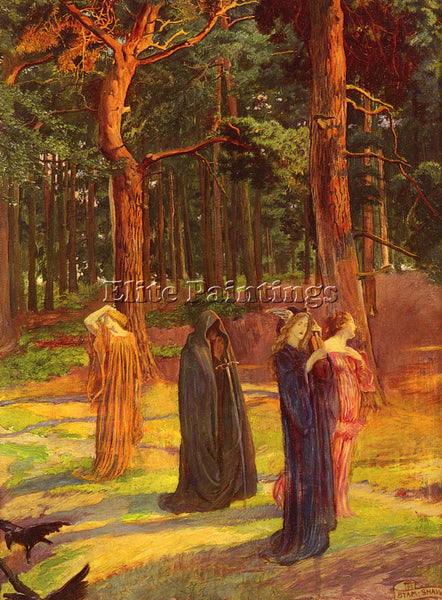 JOHN BYAM LISTON SHAW BYAM A DIRGE ARTIST PAINTING REPRODUCTION HANDMADE OIL ART